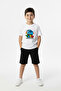 Tayo Bus Printed T-Shirt for Children with Bicycle Collar