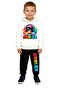 Roblox Printed Children's Tracksuit Set 3 Thread Ş Fleece-Lined Cotton Fabric Hooded