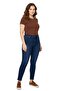 Women's Ankle Jeans Pants Belt Elastic Buttoned Stone Bgl-St05058 - 3