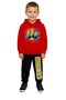 Minions Printed Children's Tracksuit Set 3 Thread Count Fleece-Lined Cotton Fabric Hooded