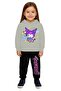 Kuromi Printed Children's Tracksuit Set 3 Thread Ş Fleece-Lined Cotton Fabric Hooded