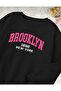 Girls' Brooklyn 1989 Printed Cropped Sweatshirt and Trackpants Set - 2