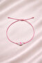 Virgo Symbol Pink Drawstring Adjustable Rope Bracelet - 2