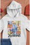 Zootopia Written Hooded Children's Sweatshirt, Unisex Animals Cartoon Themed Hoodie