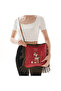 Real Leather Crossbody Bag with Hand-Painted Figure - 6