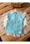Knitted Vest Blue