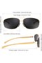 Polarized Rectangular Pilot Sunglasses - 5