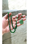 Fire Amber Green Color Barley Cut Kazaz Tassel Prayer Beads - 2