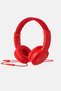 Headphones On-Ear With Microphone Remote Function Good, Red - 3