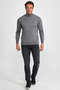 Men's Stand Collar Zippered Sweater - 4