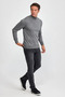 Men's Stand Collar Zippered Sweater - 5