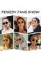 Trendy Retro Oval Sunglasses for Women Men Small Metal Frame Sun Glasses UV400 Shades - 6