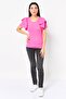 Women Crew Neck Solid Flutter Sleeve Top, Pink - 4