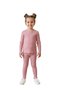 Girl's School Casual-Daily Ribbed Knit Comfortable Fit Full Flexible Wear-Go Practical Bottom-Top Two-Piece Set - 2