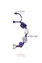 Certified Gravel Amethyst, Pink Quartz, Howlite and Cube Hematite Macrame Natural Stone Bracelet - 3