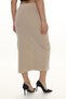 Women's Latte Seasonal Buttoned Slit Skirt - 5