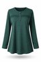Women's Winter Lycra Mother's Combed Cotton Blouse Striped Striped - 5
