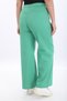 Women's Green Summer Pockets Zippered Pipe Leg Trousers - 6