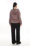 Women's Mink Seasonal Zippered Hooded Elastic Waist Paneled Accessories 2-Piece Tracksuit Set - 5