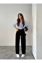 Side Belt Black Baggy Jeans with Buckle Cargo Pocket Detail - 6
