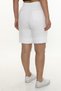 Women's White Summer Lace-Up Stoned Elastic Bermuda Shorts - 5