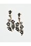 Brand Model Stone Flower Dangle Earrings