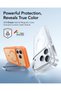 Apple iPhone 17 - 18 Pro Classic Hybrid Magsafe Stand Case - Camera Control Button - Orange - 2