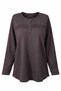 Women's Winter Lycra Mother's Combed Cotton Blouse Striped Striped - 2