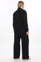 Women's Black Summer Snap T-Shirt with Printed Elastic Waist Pipe-Legged Pants 3-Piece Set - 5
