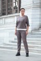 Women's Mink Seasonal Stone Pocketed Tracksuit Set with Side Stripes