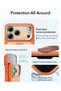 Apple iPhone 17 - 18 Pro Max Hybrid Magsafe Stand Case - Camera Control Button - Orange - 8
