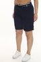 Women's Navy Blue Summer Lace-Up Stoned Elastic Bermuda Shorts - 2