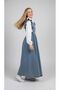 Girl's Shirt Long Hijab Denim Dress-Elb-2050-9022 - 6