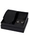 8 cm Hand Made Black Color Tie Handkerchief & Cufflink Gift Set Hset:140