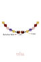 Certified Agate Calcite Pink Quartz and Amethyst Stone 6 mm Children's Macrame Natural Stone Necklace - 3