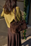 Zarela Women's Brown Real Suede Bag