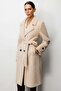 Plush Coat with Belt - 2