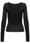 Jdy Women's Long Sleeve Blouse Mila – Deep Back Cutout, Stylish Design - 2