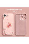 Soft Silicone Phone Case with Butterfly Pattern and Velvet Camera Protections, Compatible with iPhone 16E - 3