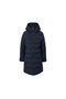 Women's Quilted Coat, Hooded , Blue - 3