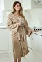 Wellsoft Plush Extra Soft Hooded Long Dressing Gown with Pocket Detail