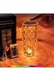 16 Color Changing RGB Night Light with USB & Remote Control, LED Rose Diamond Touch Lamp for Bar, Be