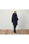 Women's Quilted Coat, Hooded , Blue - 2