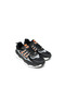 Waykon Black-Orange Lace-Up Striped Detail Sneaker Casual Sports Shoes