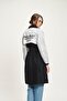 Back Detail and Belted Long Trench Coat 7089 R1-B-K2 - 2