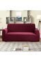 Thick Couch Covers Sectional Sofa Stretch Slipcover,Furniture Protector (145 x 185 cm, Burgundy) - 5