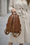 Casual Backpack Soft Leather Multi-Compartment - 5