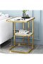 Side Table, Square Double-Layer Coffee Table