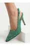 The Moiss Green Stone Stiletto Sole Engagement and Wedding Shoes - 3