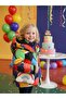 Girl's Colorful Geometric Patterned Hooded Fur Lined Coat - 4